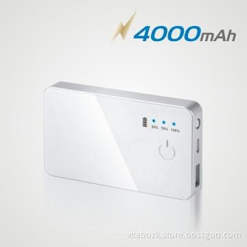 promotion gift Portable Battery Charger 4000mAh with Torch